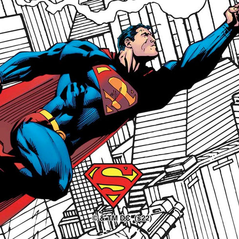 DC Comics Superman Super Speed Flying Over City Moto E5 Play Skin